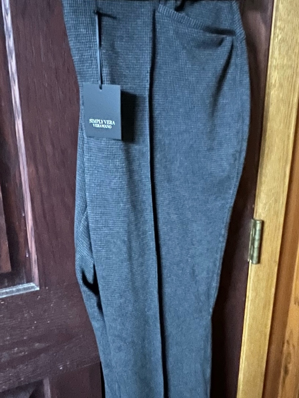 Simply Vera Vera Wang Charcoal Gray Women's Trousers